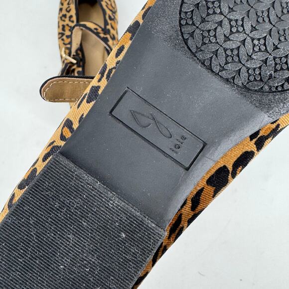Joie Velvet Leopard Mary Jane Flats - Picture 4 of 5
